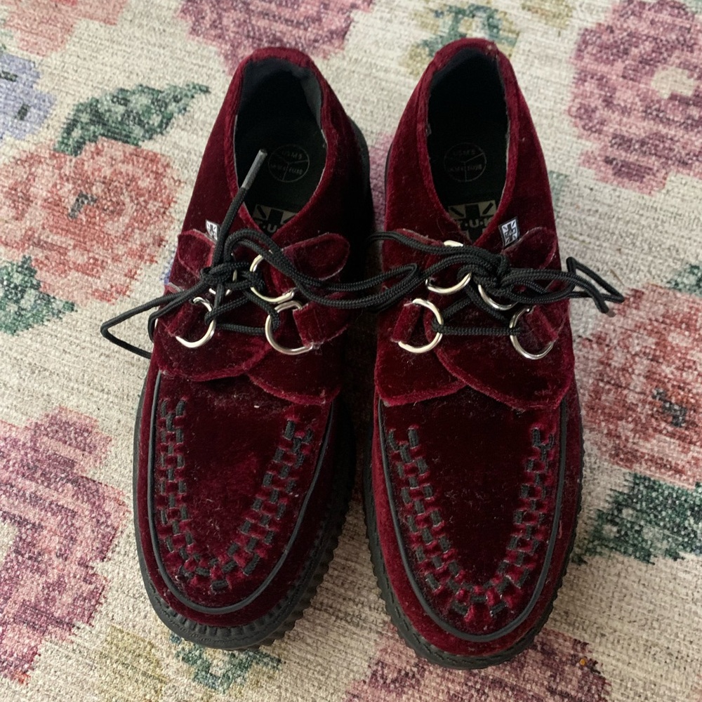 Velvet T.U.K Goth Creeper Platforms 🥀
